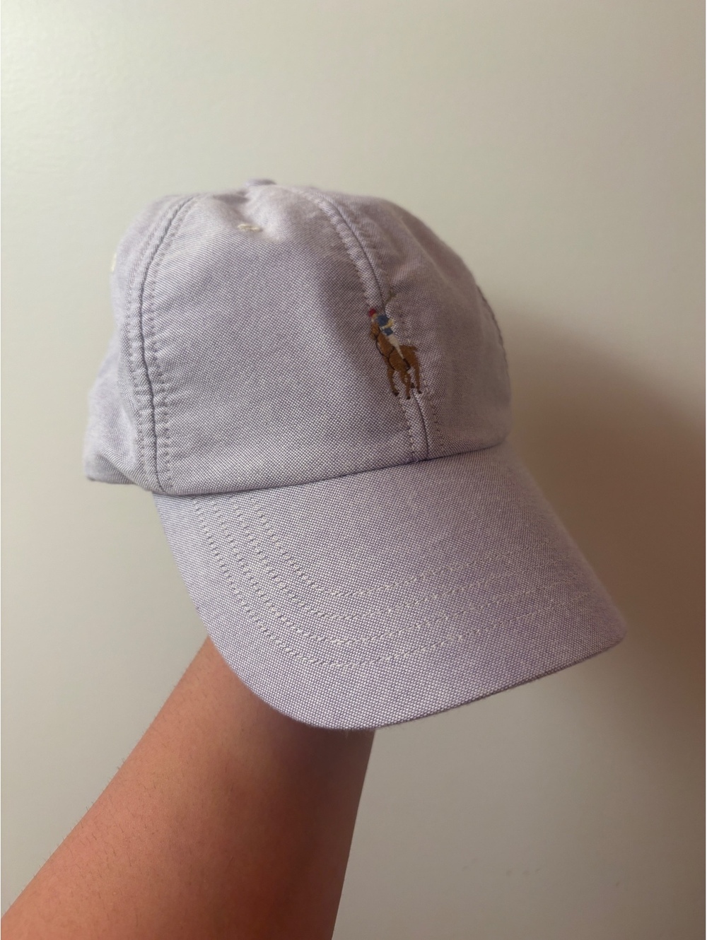 Polo Ralph Lauren Light Purple Baseball Cap with Embroidered Logo